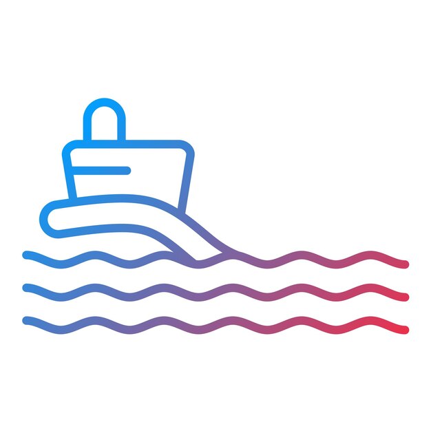 Imagen vectorial del icono del paseo acuático Se puede usar para el parque de atracciones