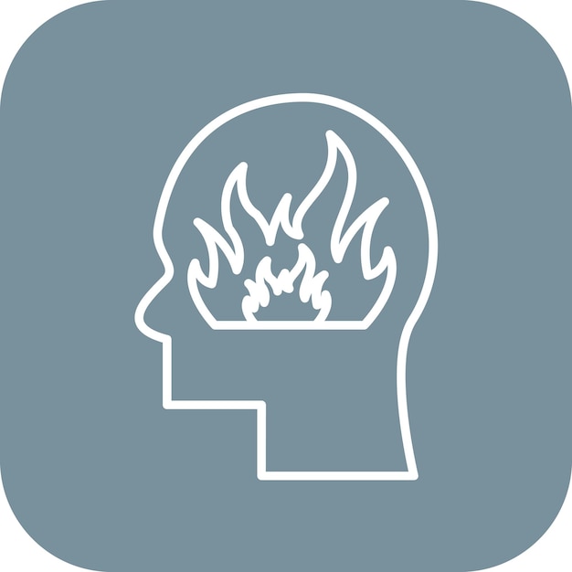 Imagen vectorial del icono de la pasión Se puede usar para el arranque