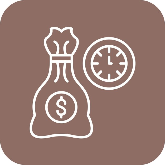 Imagen vectorial del icono del pasivo Se puede utilizar para la contabilidad