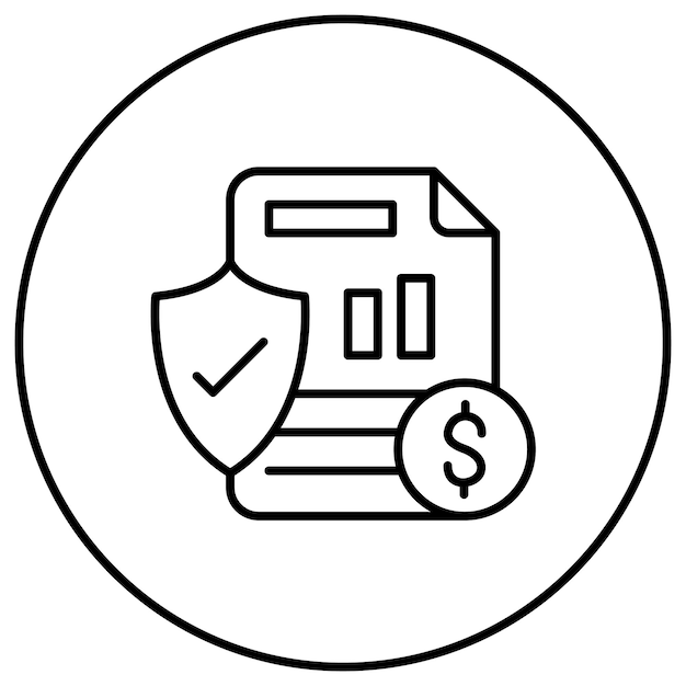 Imagen vectorial del icono del pasivo Se puede utilizar para la contabilidad