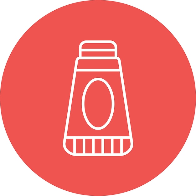 Imagen vectorial del icono de la pasta de dientes Se puede utilizar para la rutina de higiene
