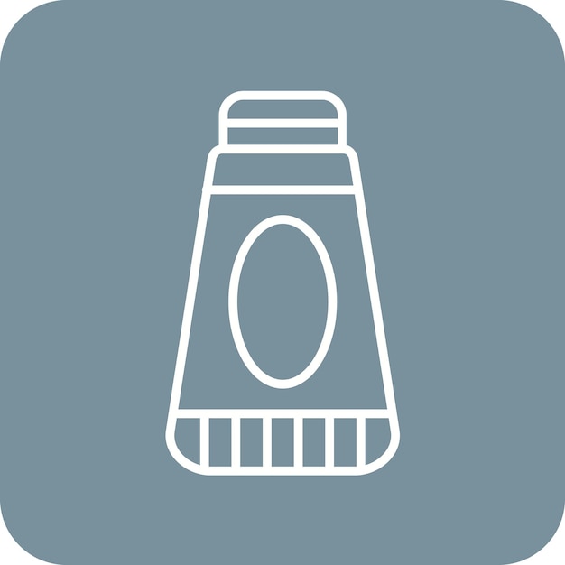 Imagen vectorial del icono de la pasta de dientes Se puede utilizar para la rutina de higiene
