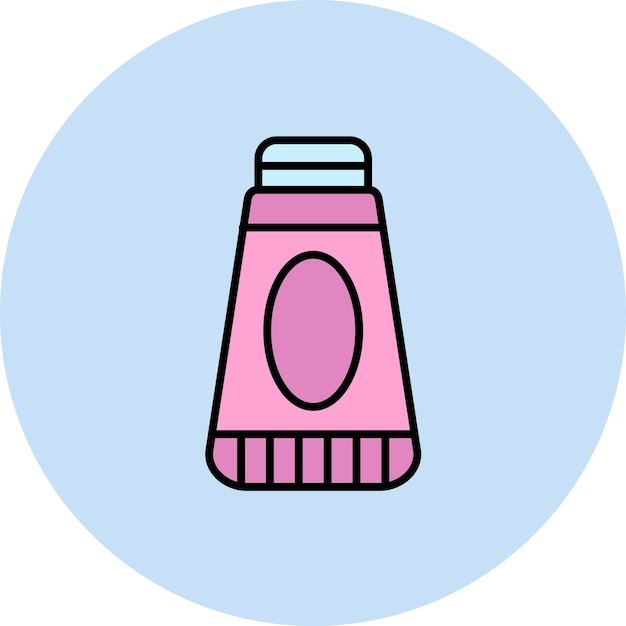 Imagen vectorial del icono de la pasta de dientes Se puede utilizar para la rutina de higiene