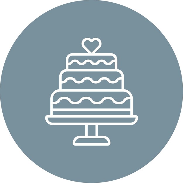 Imagen vectorial del icono del pastel Se puede usar para Coffee Shop
