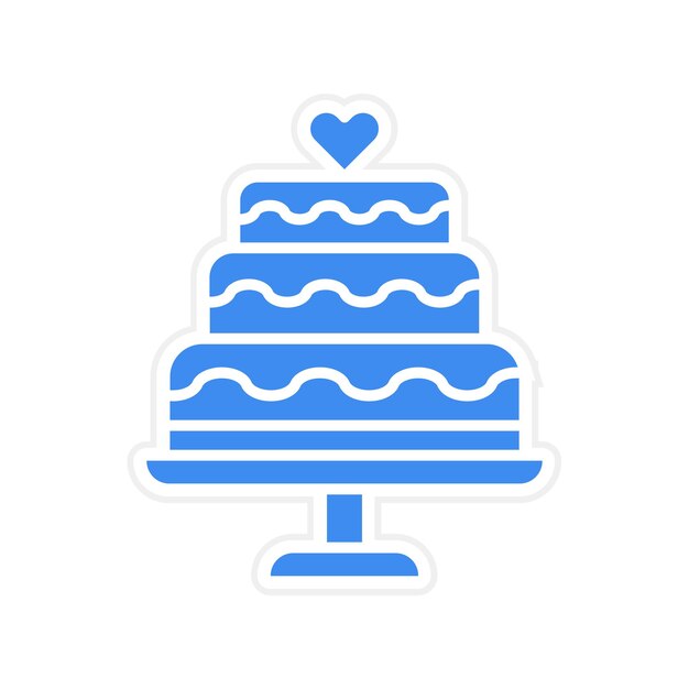 Imagen vectorial del icono del pastel Se puede usar para Coffee Shop