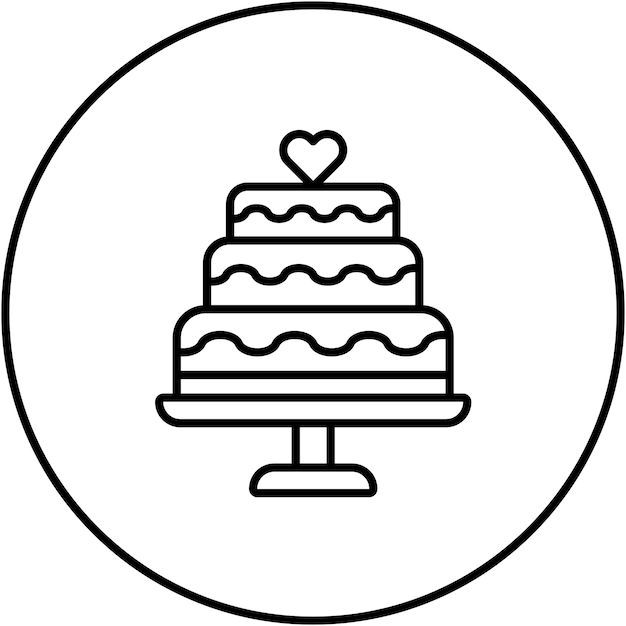 Imagen vectorial del icono del pastel Se puede usar para Coffee Shop