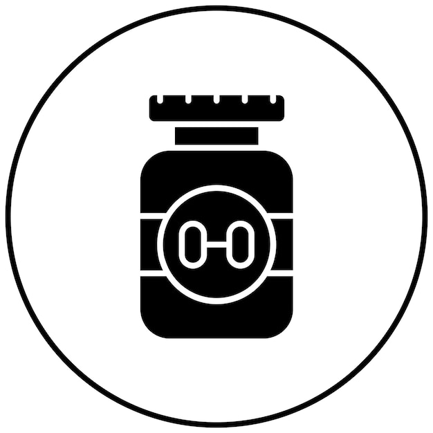 Imagen vectorial del icono de las pastillas de dieta Se puede usar para hacer dieta