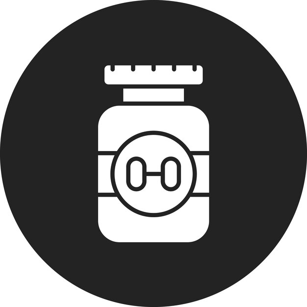 Imagen vectorial del icono de las pastillas de dieta Se puede usar para hacer dieta