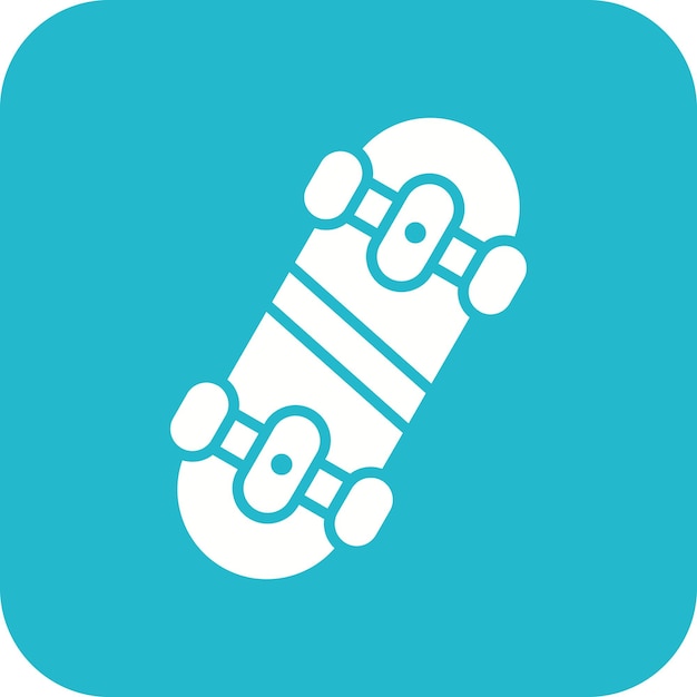 Imagen vectorial de icono de patinaje Se puede usar para la aptitud física
