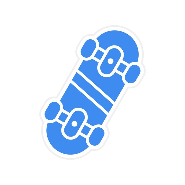 Imagen vectorial de icono de patinaje Se puede usar para la aptitud física