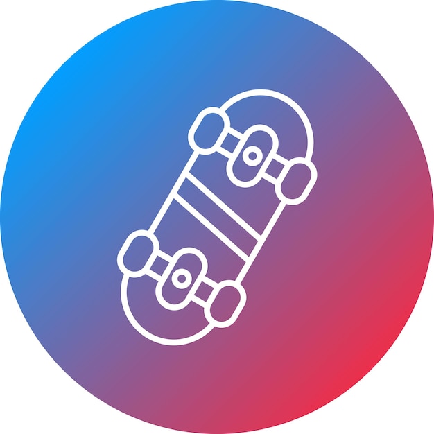 Imagen vectorial de icono de patinaje Se puede usar para la aptitud física