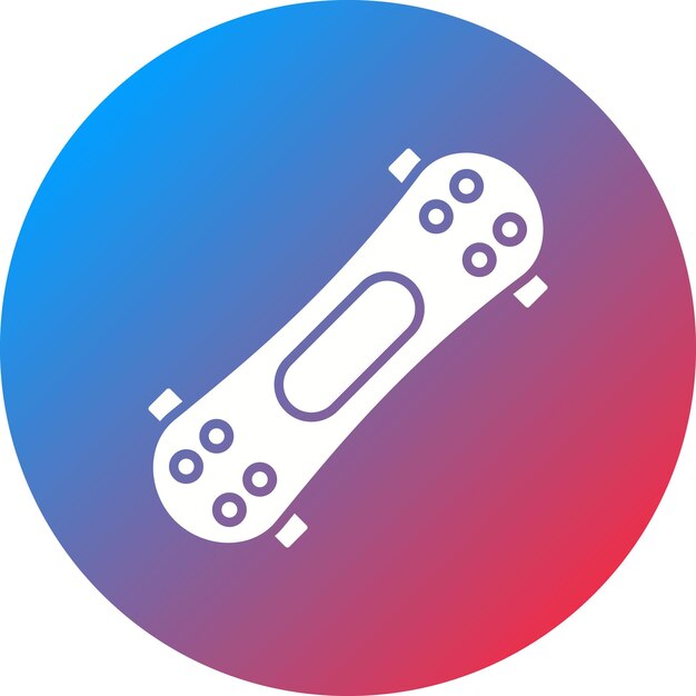 Imagen vectorial de icono de patineta Se puede usar para deportes