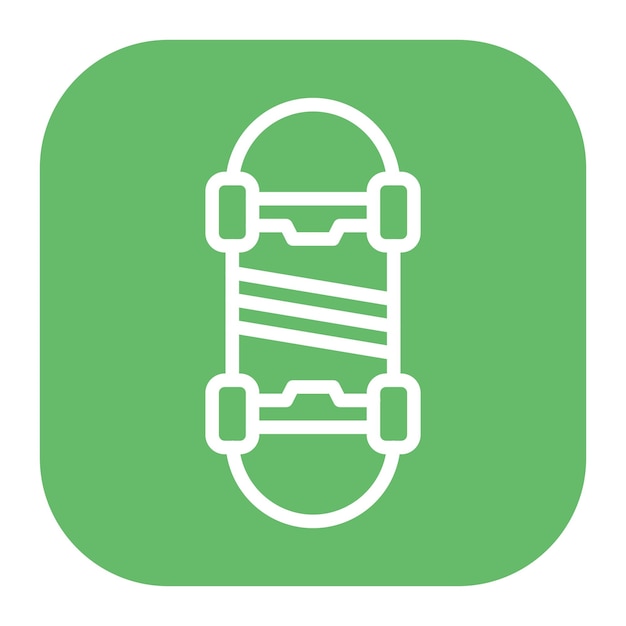 Imagen vectorial de icono de patineta Se puede usar para equipos deportivos