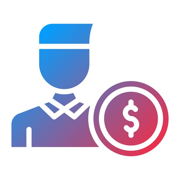 Imagen vectorial del icono del patrocinador Se puede utilizar para crowdfunding