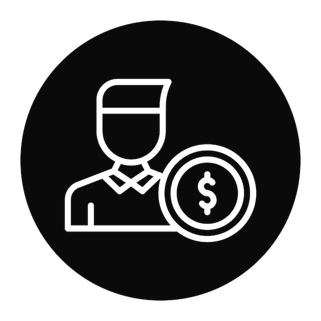 Vector imagen vectorial del icono del patrocinador se puede utilizar para crowdfunding