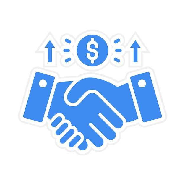 Imagen vectorial de icono de patrocinio Se puede utilizar para el servicio de marketing en Internet