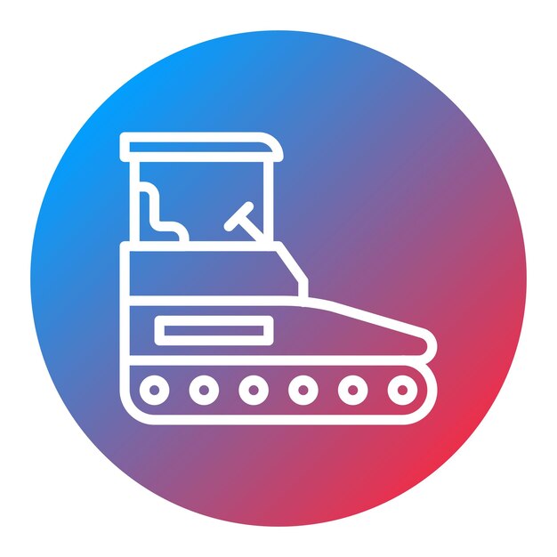 Imagen vectorial del icono del pavimentador de asfalto Se puede utilizar para vehículos de construcción