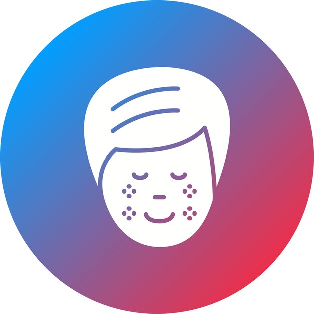 Imagen vectorial del icono de las pecas Se puede utilizar para el cuidado de la piel