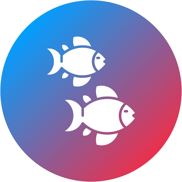 La imagen vectorial del icono de los peces se puede utilizar para Coastline