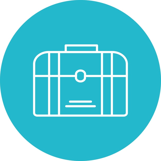 Imagen vectorial del icono del pecho Se puede usar para Pirate