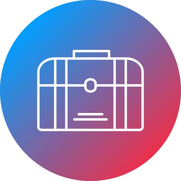 Imagen vectorial del icono del pecho Se puede usar para Pirate