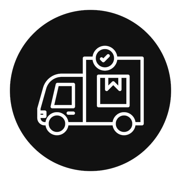 Imagen vectorial del icono del pedido enviado Se puede utilizar para el comercio minorista digital