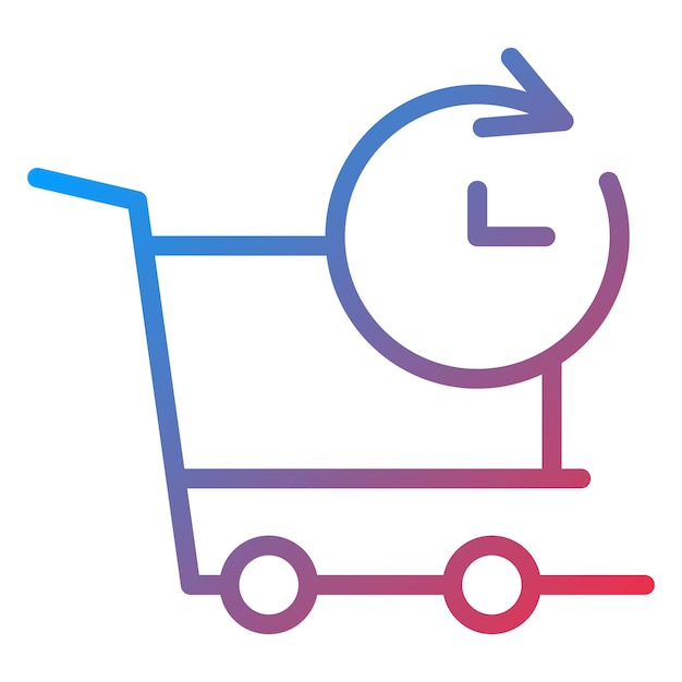 Imagen vectorial de icono de pedido previo Se puede utilizar para la tienda web