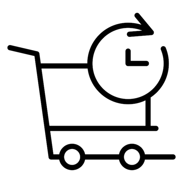 Imagen vectorial de icono de pedido previo Se puede utilizar para la tienda web