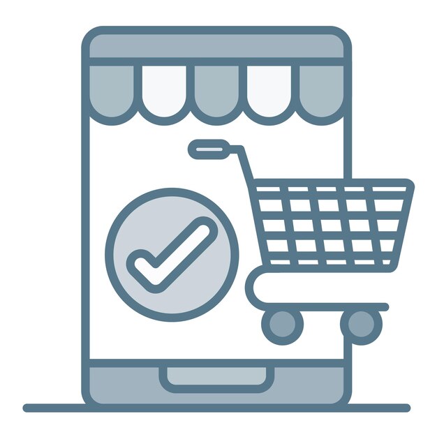 Imagen vectorial de icono de pedido simple Se puede utilizar para el comercio electrónico médico
