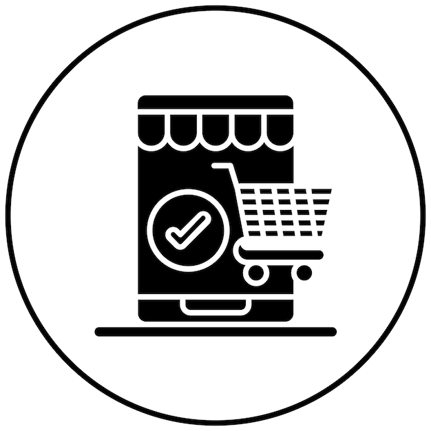 Imagen vectorial de icono de pedido simple Se puede utilizar para el comercio electrónico médico