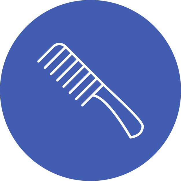 Imagen vectorial del icono del peine de cabello Se puede usar para Spa