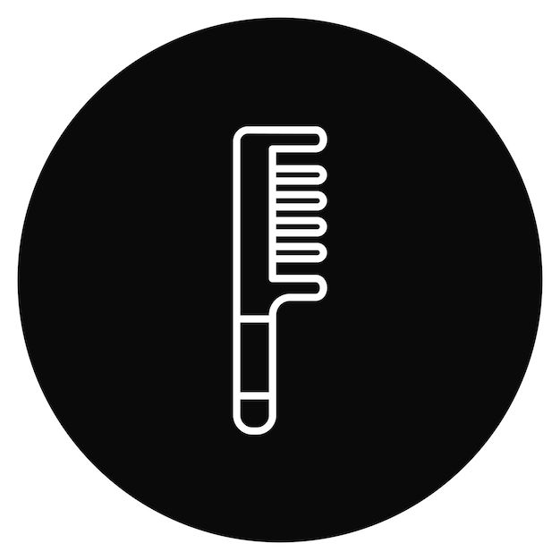 Imagen vectorial del icono del peine Se puede utilizar para la peluquería