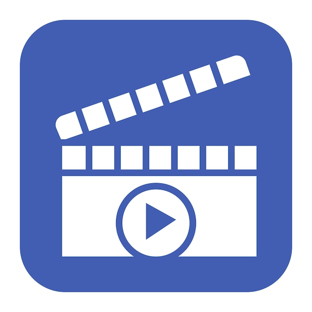 Imagen vectorial de icono de película Se puede usar para Art and Craft Supplies
