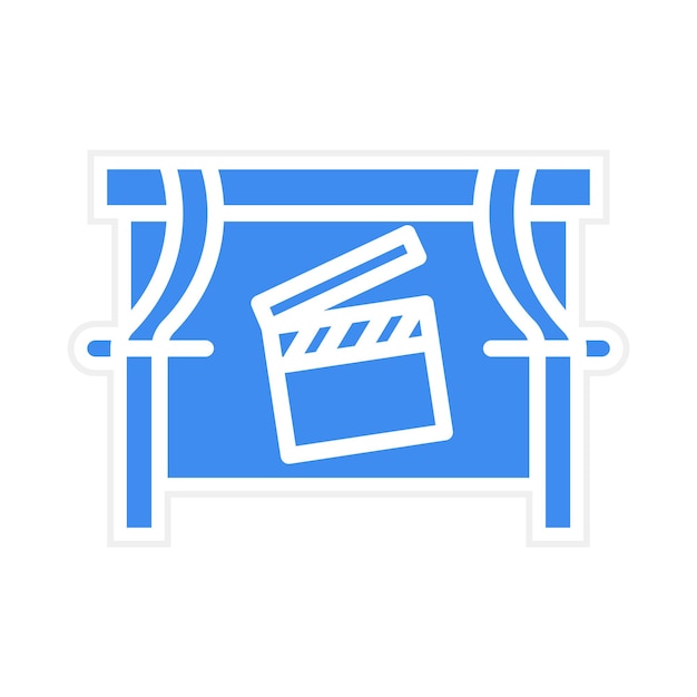 Imagen vectorial del icono de la película se puede utilizar para la realización de películas