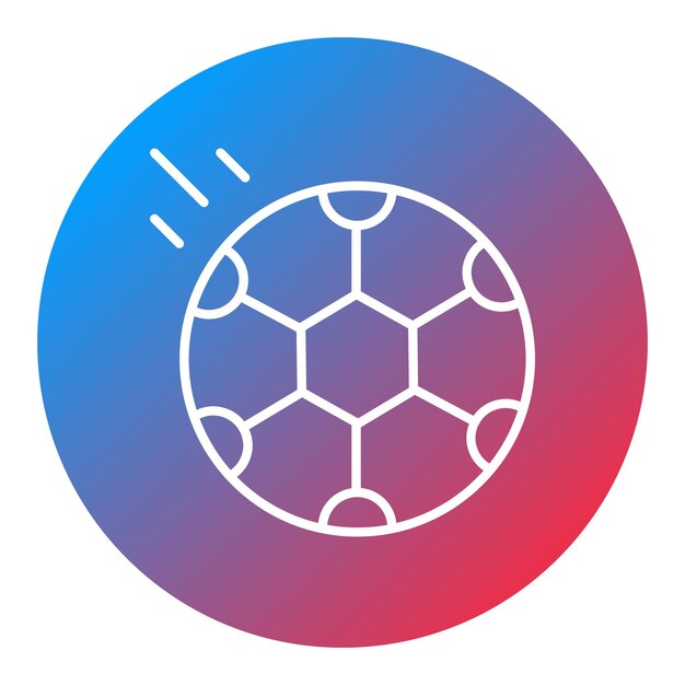 Imagen vectorial del icono de la pelota de fútbol Se puede usar para el Día del Padre