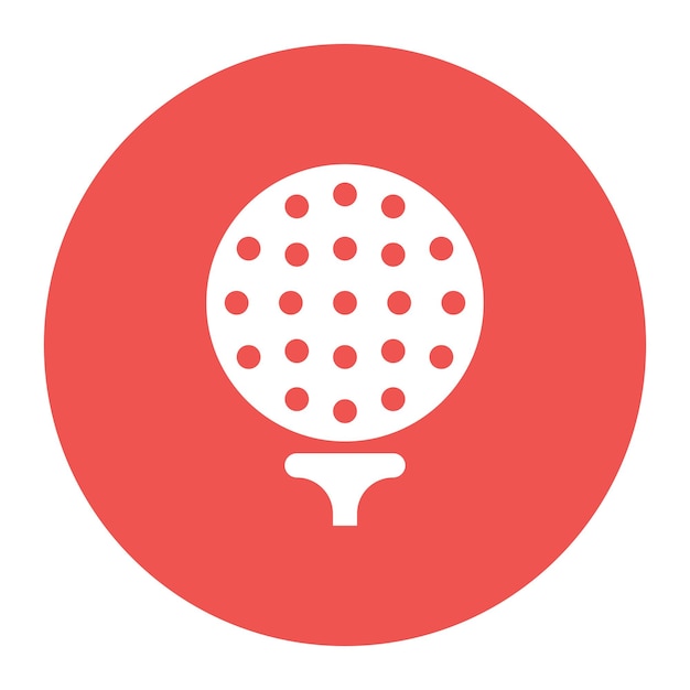 Vector imagen vectorial del icono de la pelota de golf se puede usar para golf