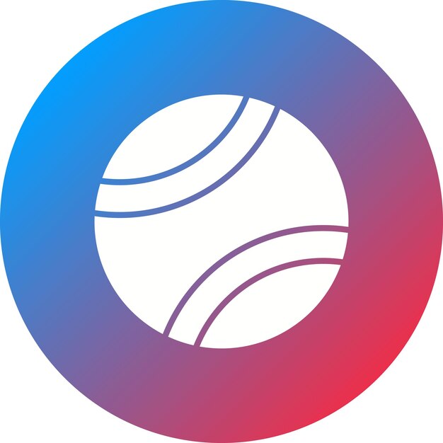 Imagen vectorial del icono de la pelota de tenis Se puede usar para deportes