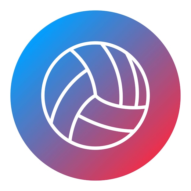 Imagen vectorial del icono de la pelota de voleibol se puede usar para el voleibol