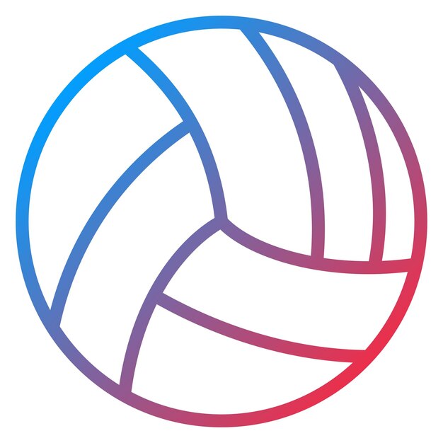 Imagen vectorial del icono de la pelota de voleibol Se puede usar para el voleibol