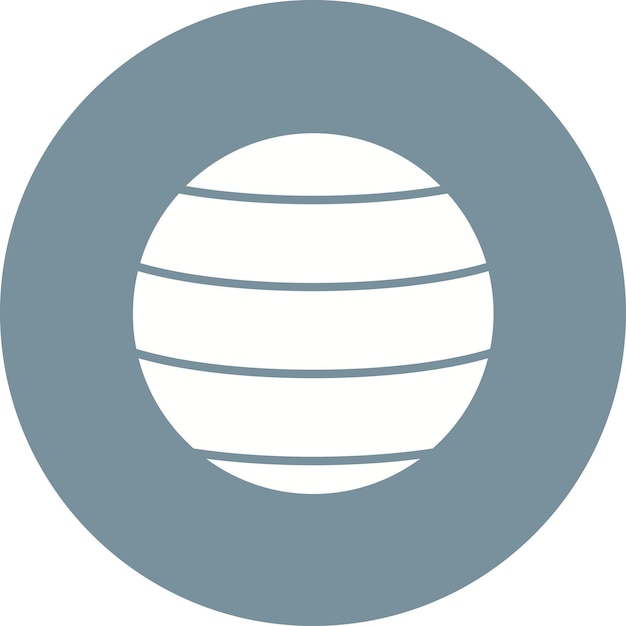Imagen vectorial del icono de la pelota de yoga Se puede utilizar para el fitness en el hogar