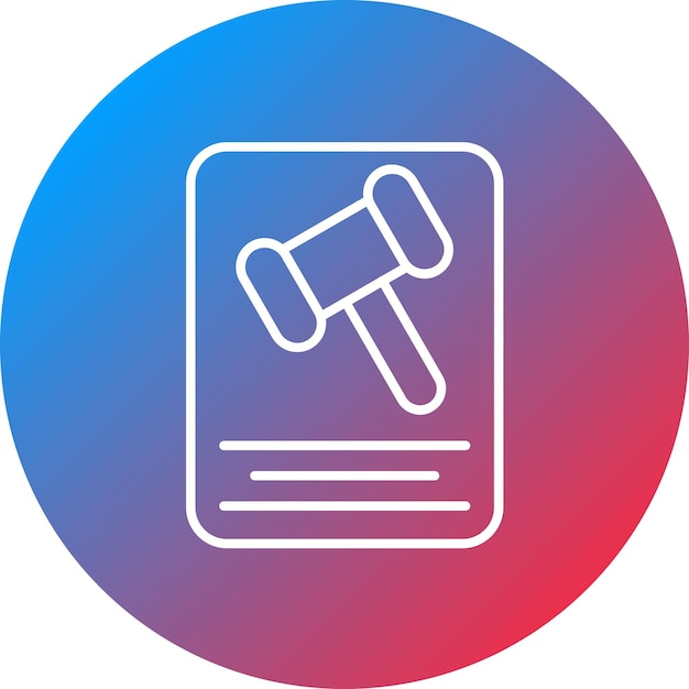 Imagen vectorial del icono de penalización Se puede utilizar para el marketing en Internet