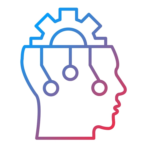 Imagen vectorial de icono de pensamiento crítico Se puede usar para habilidades para la vida