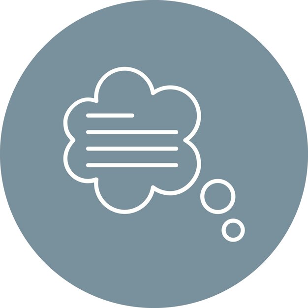 Imagen vectorial de icono de pensamiento Se puede utilizar para las habilidades de la vida