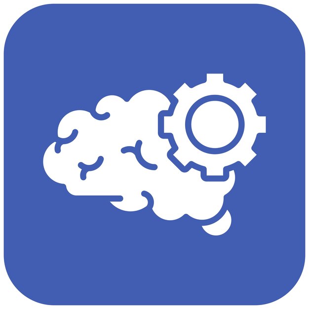 Imagen vectorial de icono de pensamiento técnico Se puede utilizar para el diseño