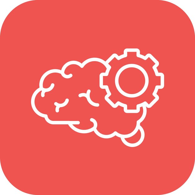 Imagen vectorial de icono de pensamiento técnico Se puede utilizar para el diseño