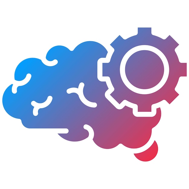 Imagen vectorial de icono de pensamiento técnico Se puede utilizar para el diseño