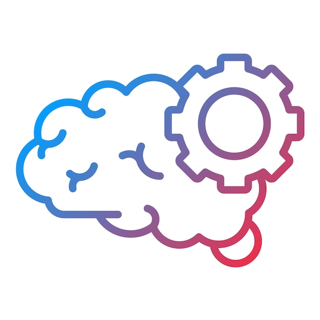 Imagen vectorial de icono de pensamiento técnico Se puede utilizar para el diseño