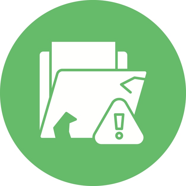 Imagen vectorial del icono de pérdida de datos Se puede utilizar para la seguridad cibernética