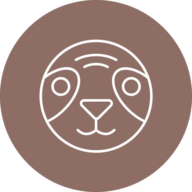 La imagen vectorial del icono del perezoso se puede usar para In The Wild