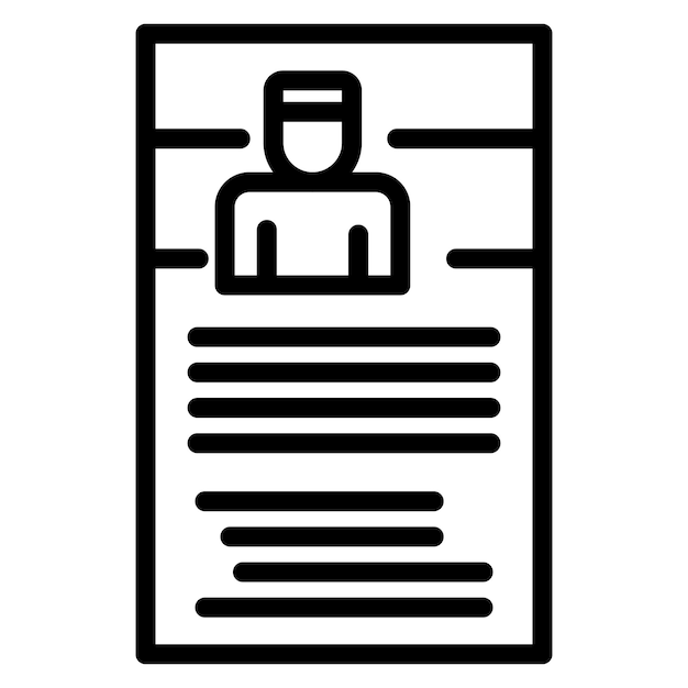 Imagen vectorial del ícono del perfil de LinkedIn Se puede utilizar para el currículum vitae
